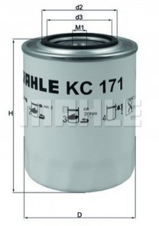 Фільтр паливний Knecht/Mahle KC171