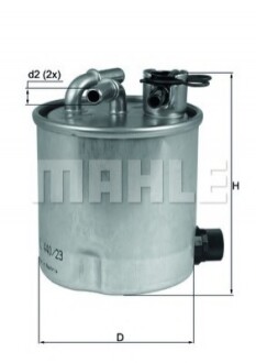 Фільтр палива Knecht/Mahle KL440/23