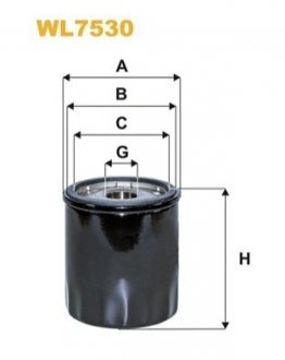 Фільтр оливи WIX FILTERS WL7530