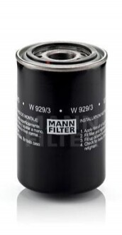 Фільтр оливи MANN-FILTER W 929/3