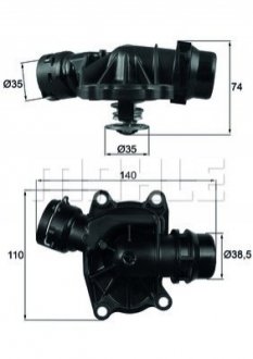 Термостат Knecht/Mahle TI 233 88 (фото 1)