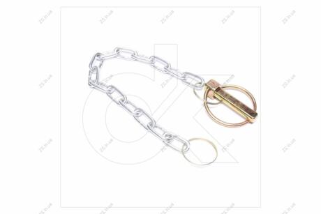 Чека МТЗ навеска задн. 10 мм. (с кольцом и цепочкой) в сб. <> ДК А61.05.100-06