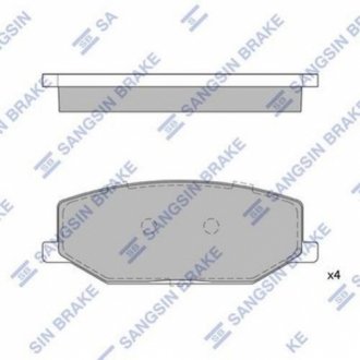 Комплект тормозных колодок из 4 шт. дисков SANGSIN SP1540