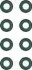 Сальник клапана ВАЗ 2101-15, 1117-19, 2121-214, 2123, Daewoo Sens (8 кл.), ГАЗ дв. ЗМЗ 406 (к-т 8 шт.) кор. уп. VICTOR REINZ 12-25837-01 (фото 1)