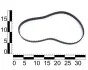 Ремінь ГРМ ЗАЗ 1102-03, Daewoo Sens 1.3, 1.4, Toyota Carina, Celica, Corolla зубчастий (9,525 х 94 - 895) ASR BE370001 (фото 2)