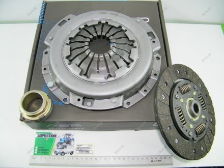 Комплект сцепления Daewoo Lanos 1.6, Nubira 1.6 16V d200 мм (диск нажимной, ведомый, подшипник) кор. уп. DWK-028/13049101 ASR CK070003