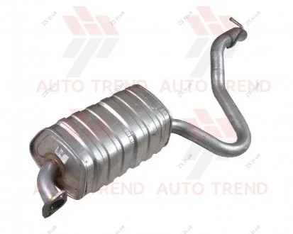 Глушитель основной Hyundai i30 1.6 CRDi Turbo Diesel 05, 2007 - 08, 2012, алюминизированный POLMOSTROW 10.78