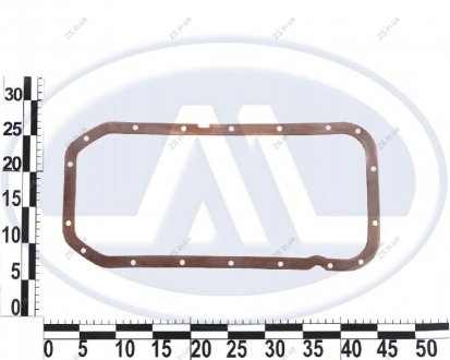 Прокладка картера масляного DAEWOO SENS, ЗАЗ 1102-03 (піддона) коричнева гумова ASR GA370012