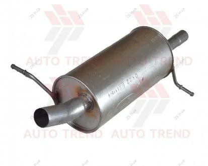 Глушитель основной Citroen Berlingo/Peugeot Partner 1.6 HDi, алюминизированный POLMOSTROW 04.22 A