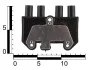 Катушка запалювання DAEWOO LANOS 1.5, LEGANZA, NUBIRA 4-х конт. кор. уп. ASR IC070001 (фото 2)