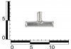 Переходник отопителя тройник (14x10х14 мм) трубка металлическая ASR MH350073 (фото 2)