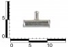 Переходник отопителя тройник (16x12х16 мм) трубка металлическая ASR MH350077 (фото 2)