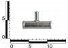 Перехідник опалювача трійник (20x10х20 мм) трубка металева ASR MH350080 (фото 2)