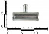 Перехідник опалювача трійник (32x16х32 мм) трубка металева ASR MH350090 (фото 2)