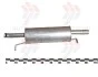 Глушитель основной VW Passat 1.6i 96-2000, алюминизированный POLMOSTROW 30.246 (фото 2)