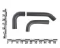Патрубок радіатора Москвич 412 (к-т 3 шт.) п/э уп. ASR RH39001Kit (фото 2)