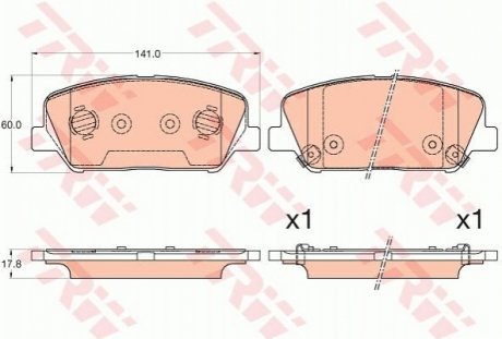 Колодки TRW GDB3582 (фото 1)