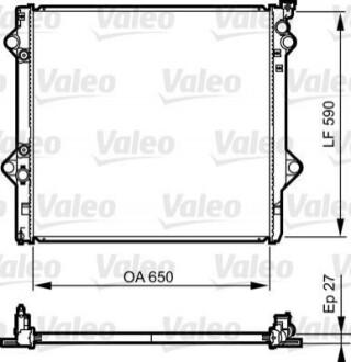 Радіатор системы охолодження Valeo 735569