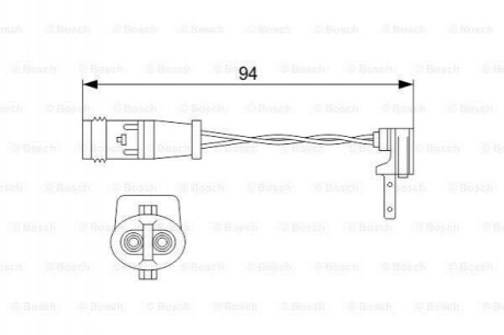 Датчик зносу колодок Bosch 1987474553 (фото 1)