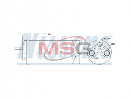 Ресивер / Акумулятор осушувач (фільтр осушувач) Nissens 95461
