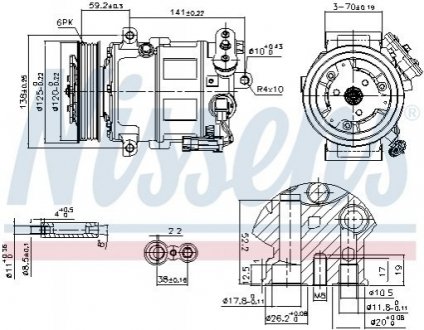 Компресор кондиціонера Nissens 89497