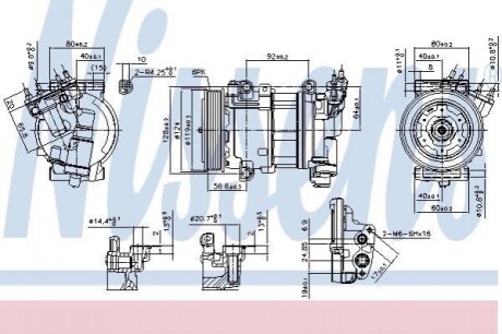 Компресор кондиціонера Nissens 890051