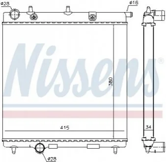 Радіатор Nissens 63505