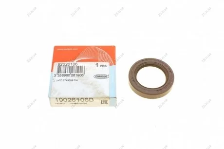 Сальник HONDA ACCORD 27*40*8 (вір-во) Corteco 19026106B