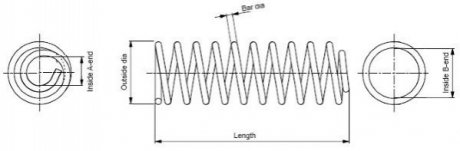 Пружина Monroe SP3805
