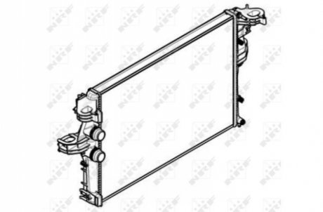 Радіатор охолодження двигуна NRF 58430