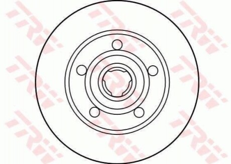 Диск тормозной TRW DF2771