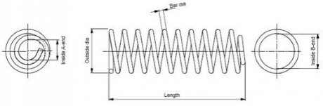 Пружина підвіски Monroe SP0008