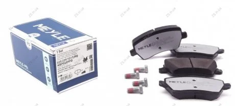 Комплект тормозных колодок из 4 шт. дисков MEYLE 025 239 7317/PD