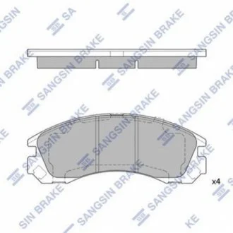 Комплект тормозных колодок из 4 шт. дисков SANGSIN SP1523
