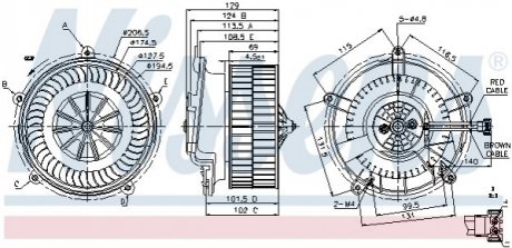 Вентилятор салону Nissens 87119