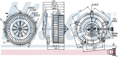 Вентилятор салону Nissens 87119