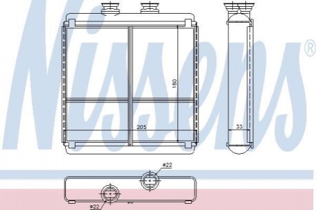 Радіатор салону Nissens 72042