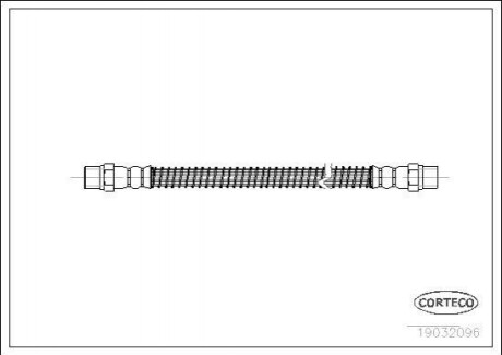 Шланг гальмівний гідравлічний Corteco 19032096