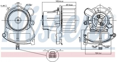 Вентилятор салону Nissens 87801