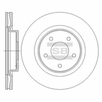 Диск гальмівний SANGSIN SD4223