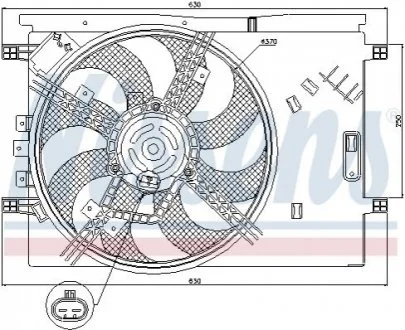 Вентилятор Nissens 85564