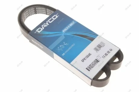 Пас приводной с длиной круга более 60см, но не более 180см DAYCO 6PK1004K