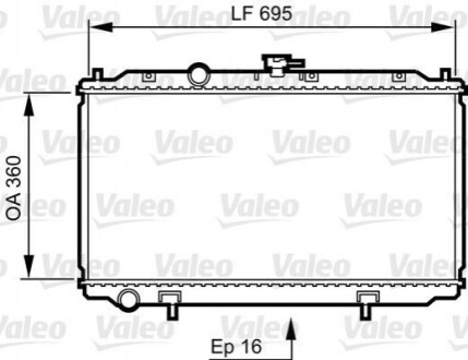 Радіатор системы охолодження Valeo 734736