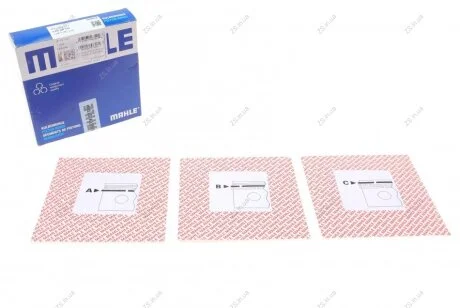 Комплект поршневых колец из 3 шт.. Knecht/Mahle 040 05 N0