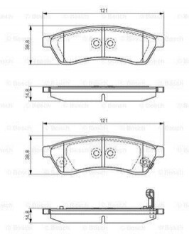 Гальмівні колодки Bosch 0986495168 (фото 1)