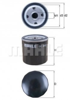 Фільтр оливи Knecht/Mahle OC242 (фото 1)