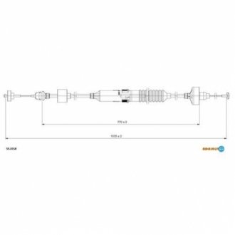 Трос зчеплення Adriauto 55.0158