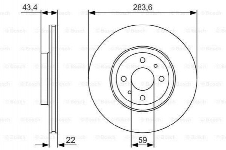 Диск гальмівний Bosch 0986479S01