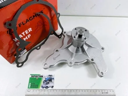 Насос водяной ГАЗ 53 (алюм. корпус) с прокладкой FLAGMUS 66-1307010-03