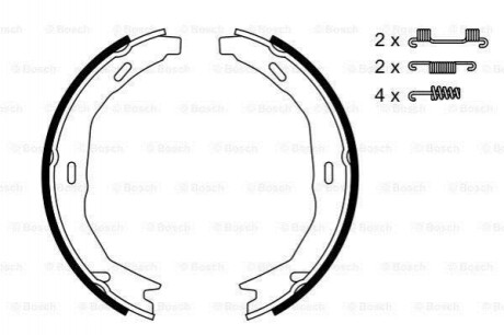 Гальмівні колодки барабанні Bosch 0986487723